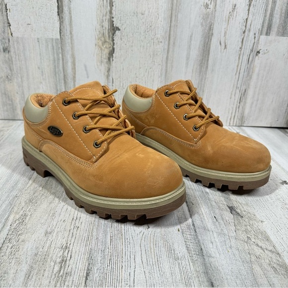 Lugz Flexastride Men's Tan Work Boots with Memory Foam #711 - Picture 6 of 13